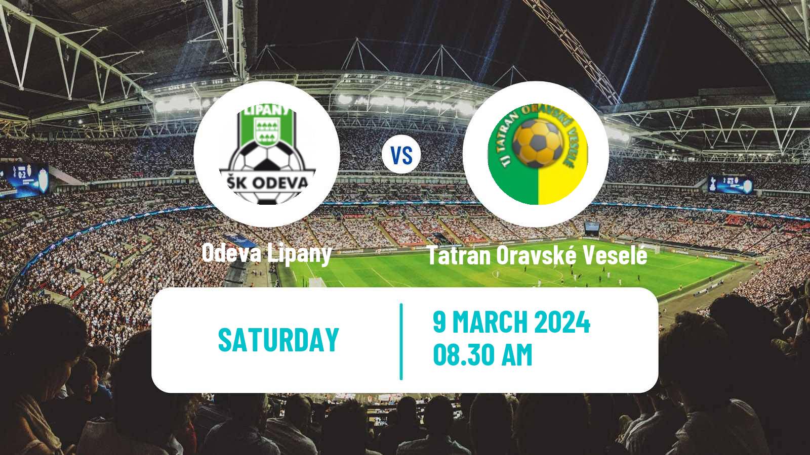 Football Slovak 3 Liga East Odeva Lipany - Tatran Oravské Veselé