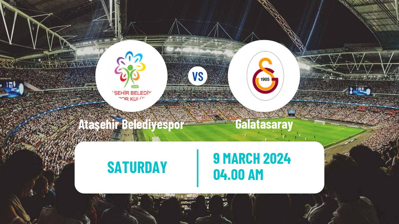 Soccer Turkish Super Lig Women Ataşehir Belediyespor - Galatasaray