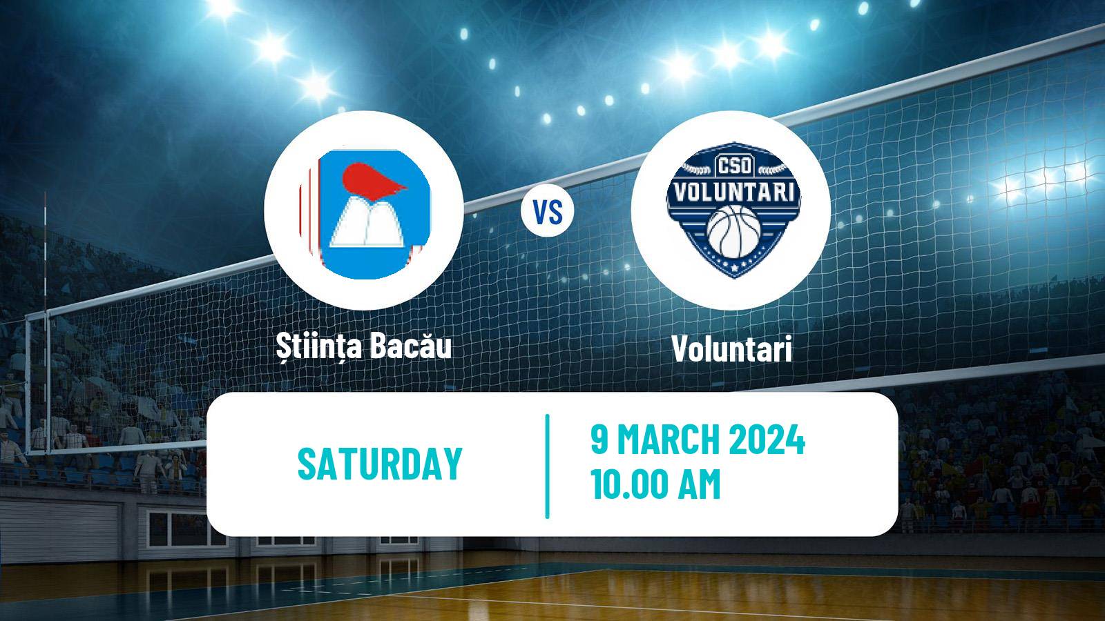 Volleyball Romanian Divizia A1 Volleyball Women Știința Bacău - Voluntari