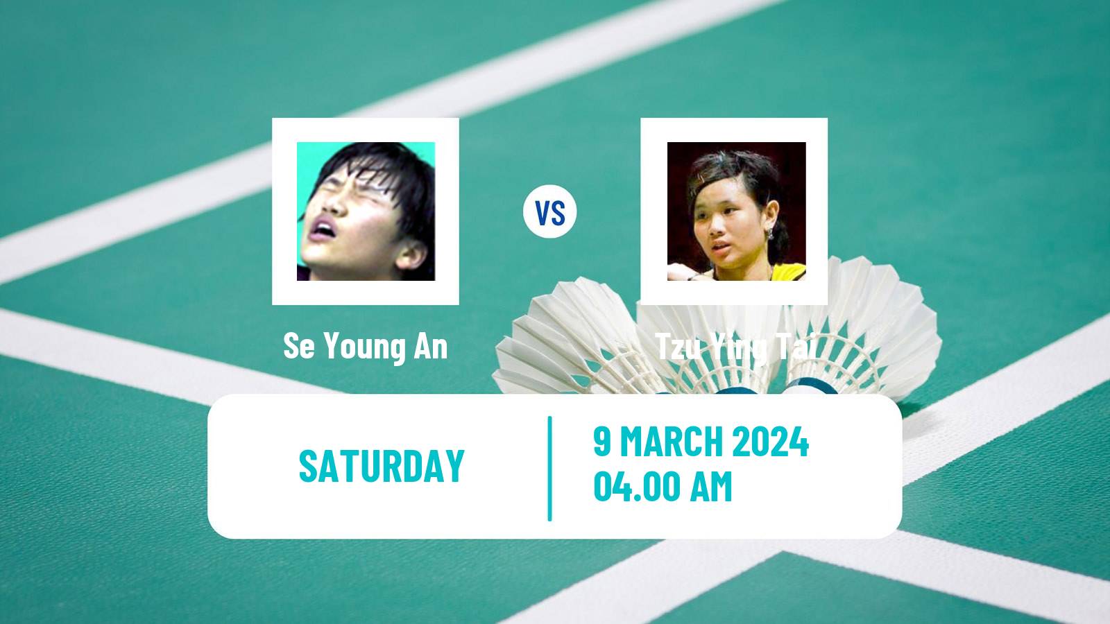 Badminton BWF World Tour French Open Women Se Young An - Tzu Ying Tai