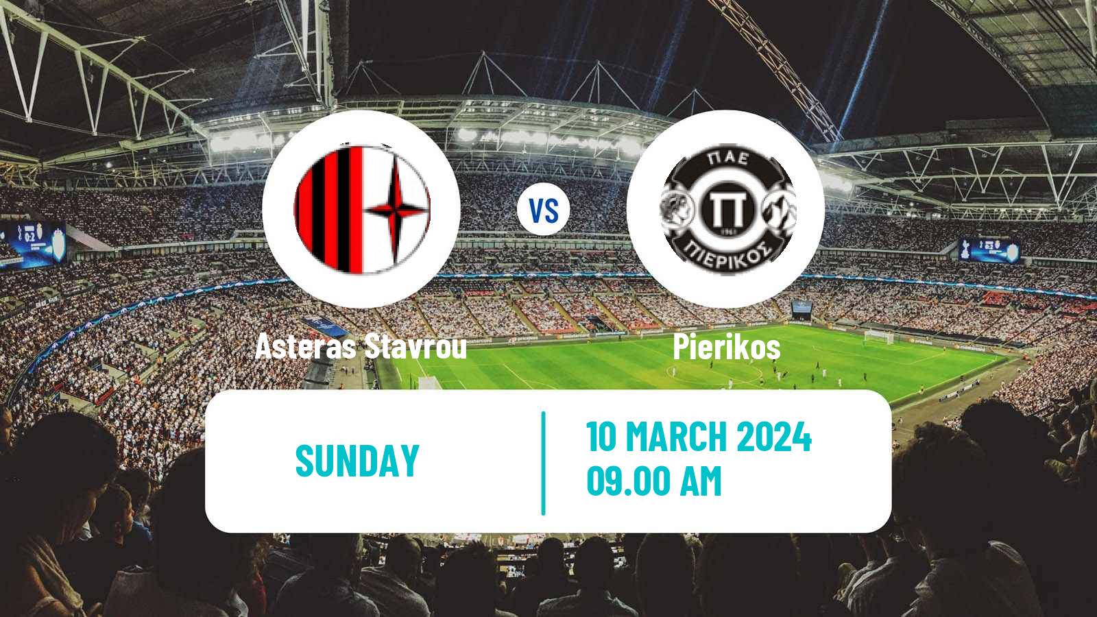 Soccer Greek Gamma Ethniki - Group 2 Asteras Stavrou - Pierikos