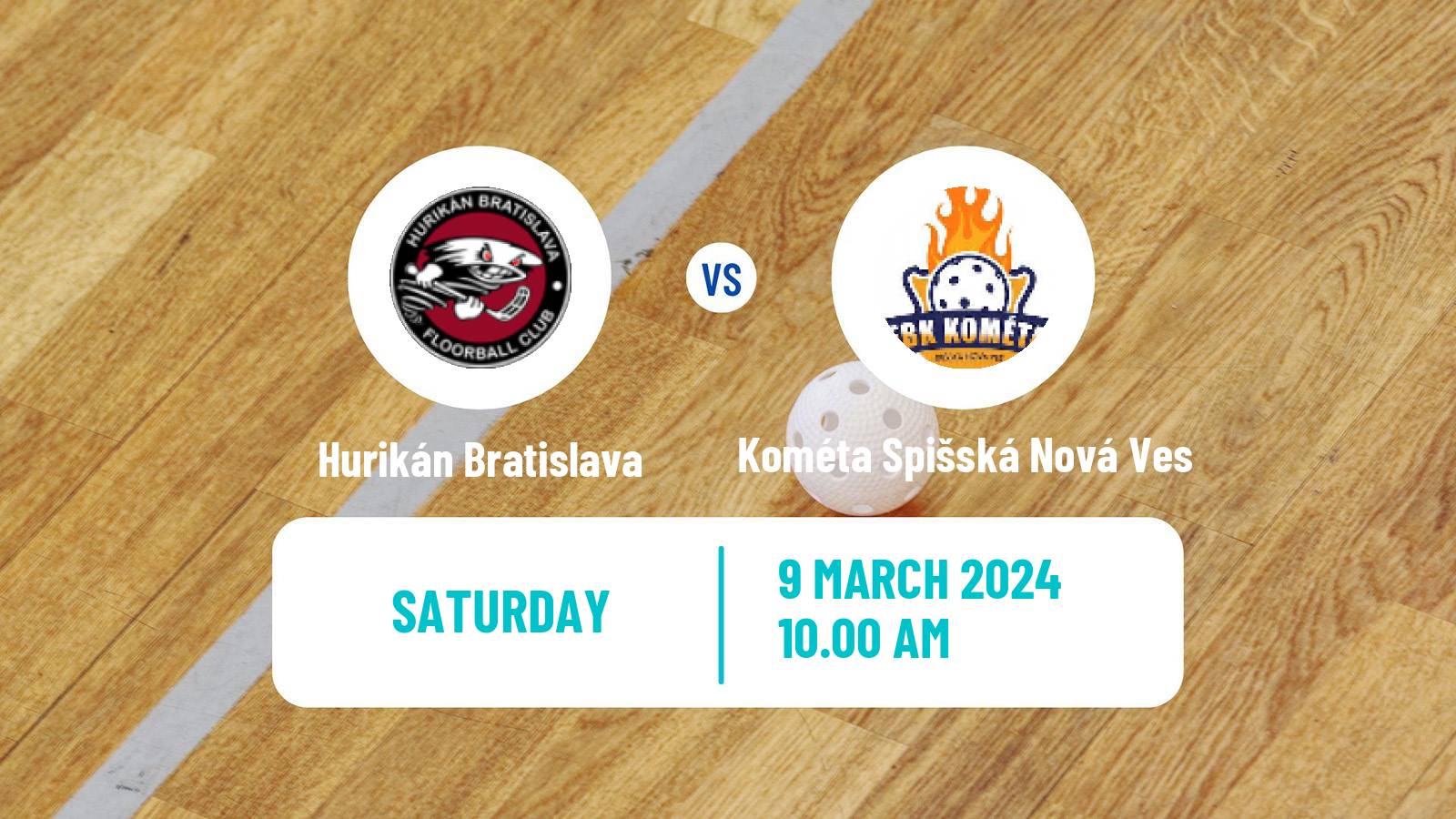 Floorball Slovak Extraliga Floorball Women Hurikán Bratislava - Kométa Spišská Nová Ves