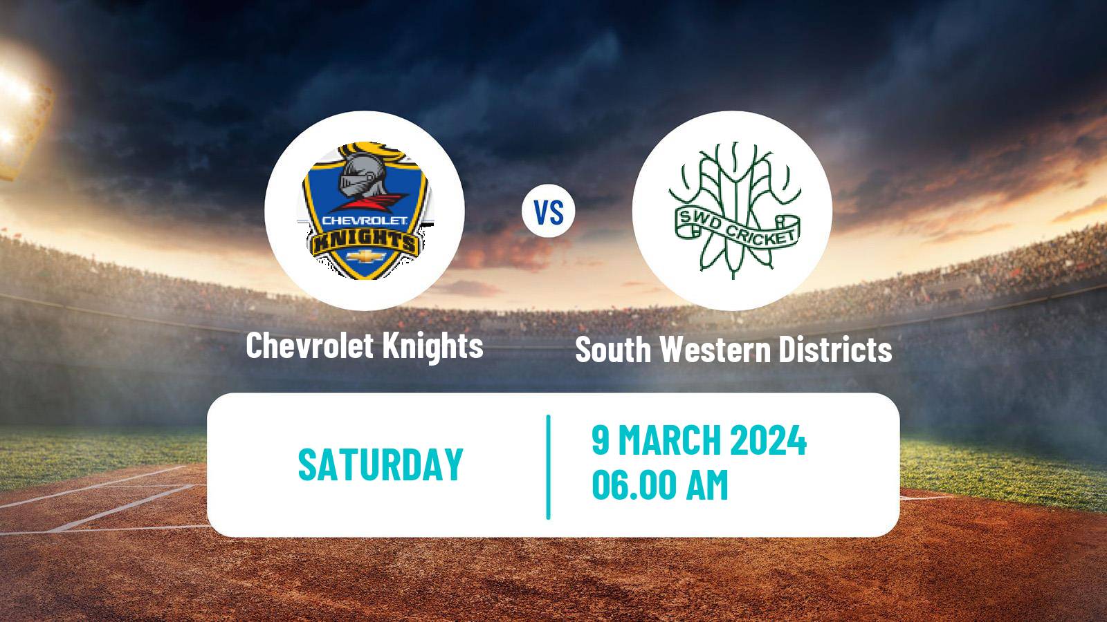 Cricket CSA Provincial T20 Cup Knights - South Western Districts