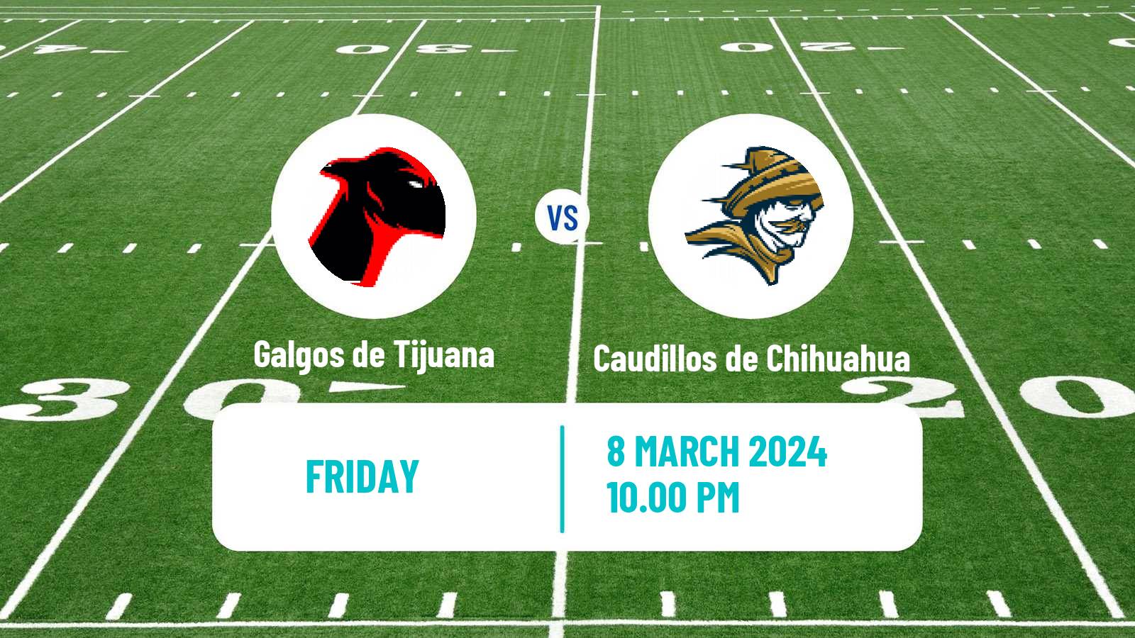American football Mexican LFA Galgos de Tijuana - Caudillos de Chihuahua
