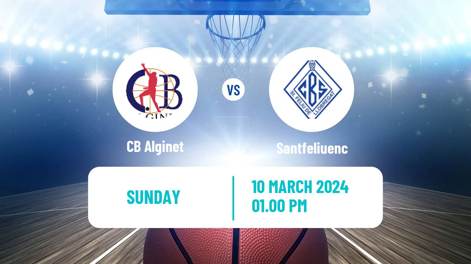 Basketball Spanish LEB Plata Alginet - Santfeliuenc