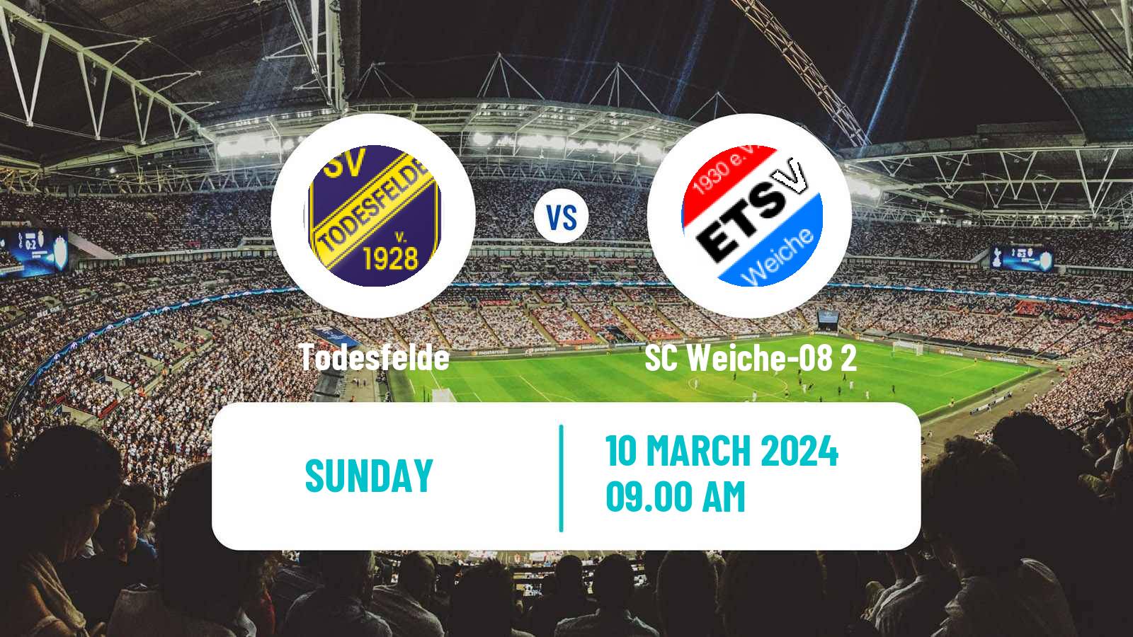 Soccer German Oberliga Schleswig-Holstein Todesfelde - SC Weiche-08 2