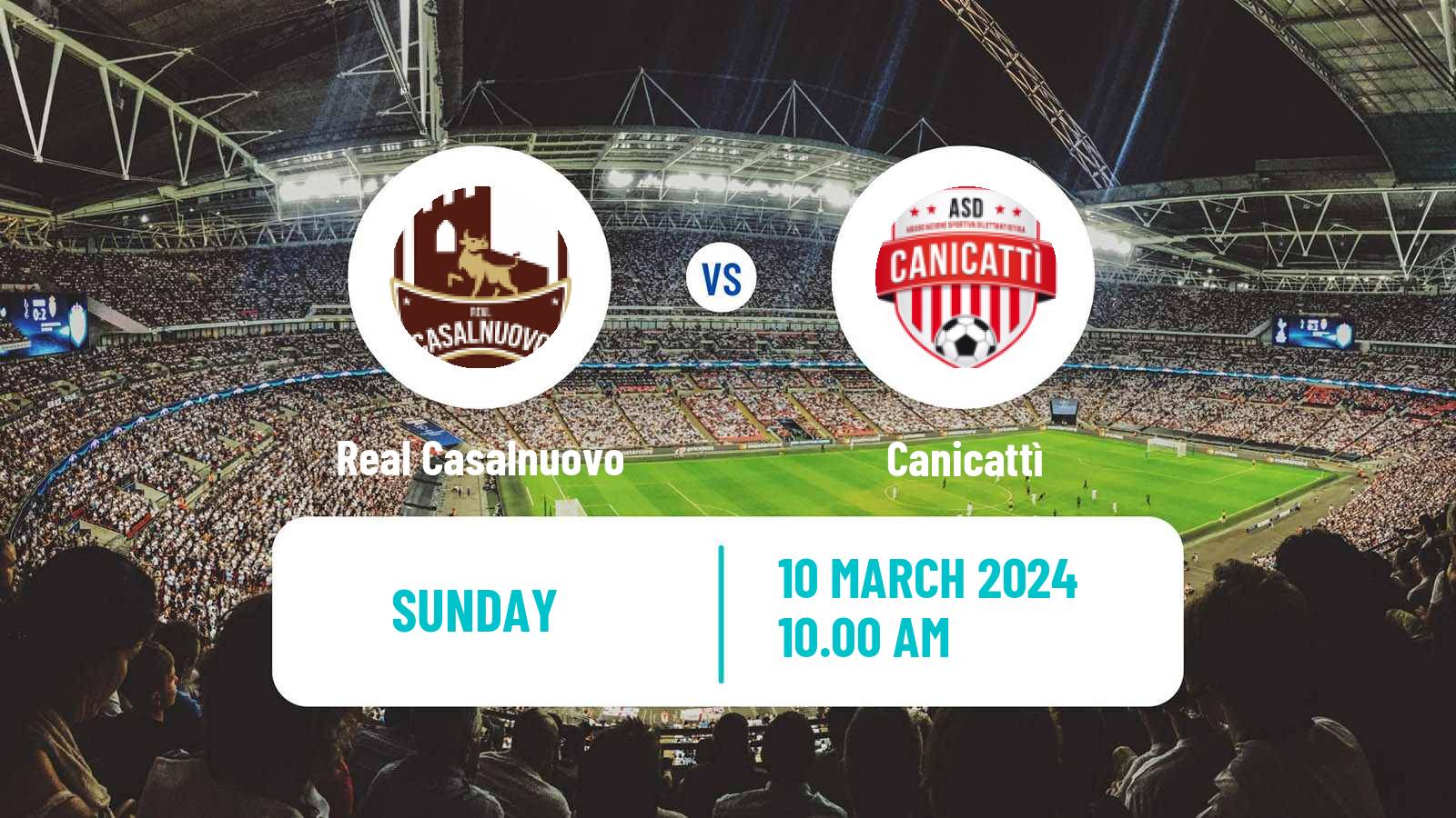 Soccer Italian Serie D - Group I Real Casalnuovo - Canicattì