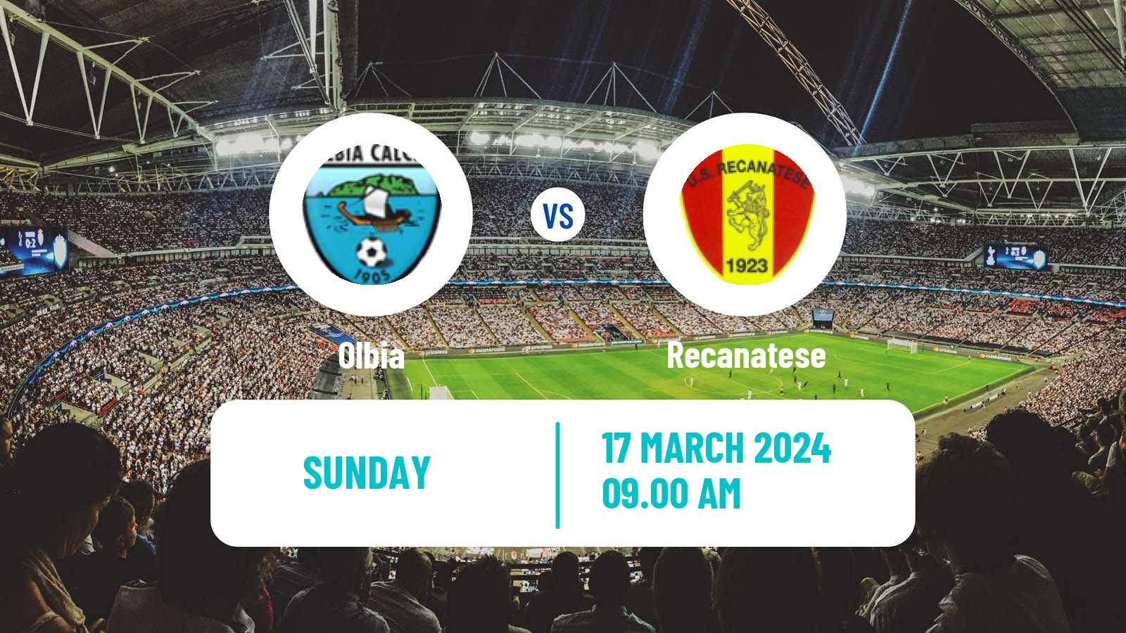 Soccer Italian Serie C Group B Olbia - Recanatese