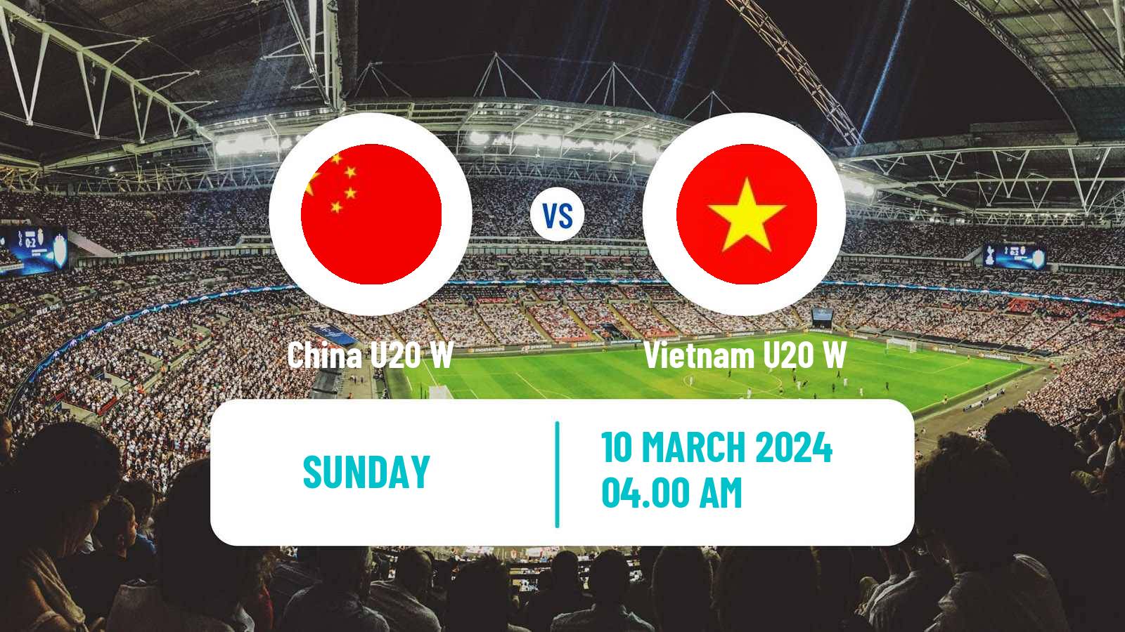 Football AFC Asian Cup Women U20 China U20 W - Vietnam U20 W