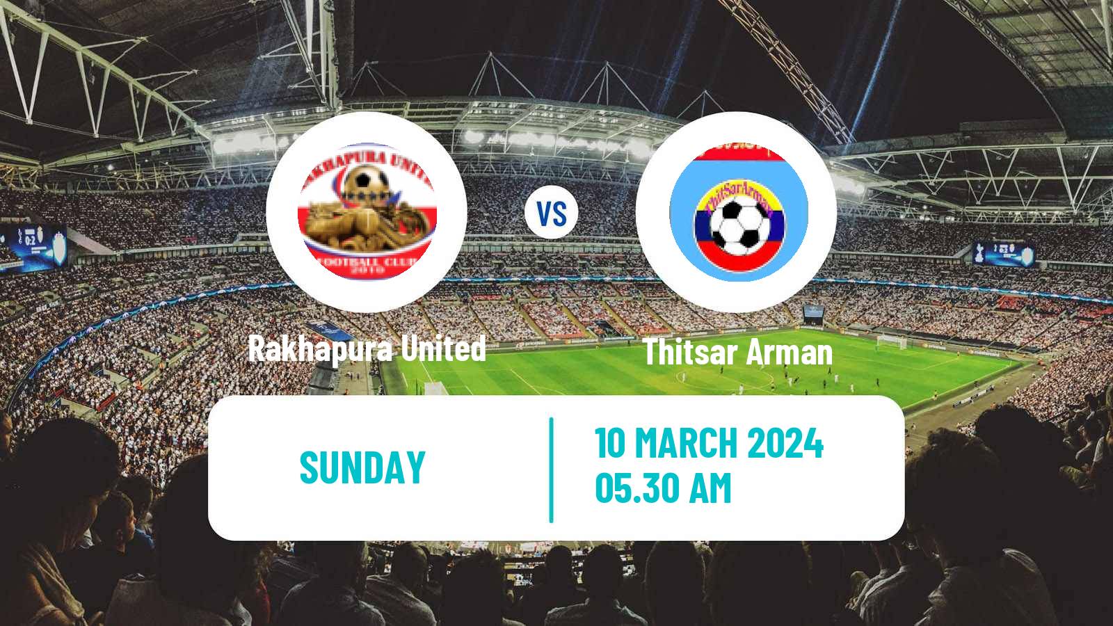 Soccer Myanmar MNL League Cup Rakhapura United - Thitsar Arman