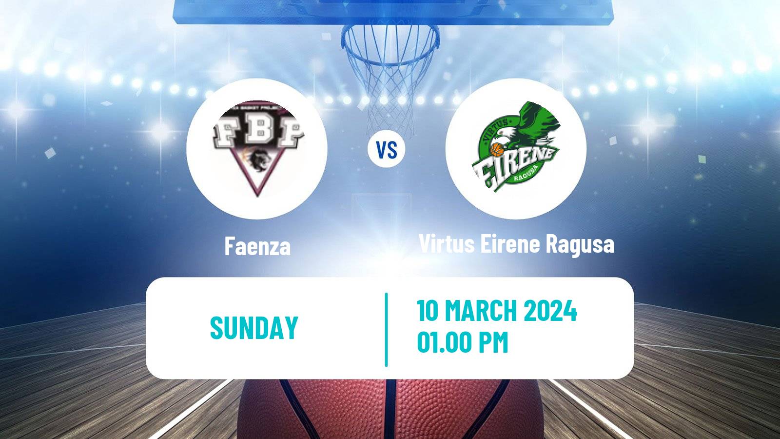 Basketball Italian Serie A1 Basketball Women Faenza - Virtus Eirene Ragusa