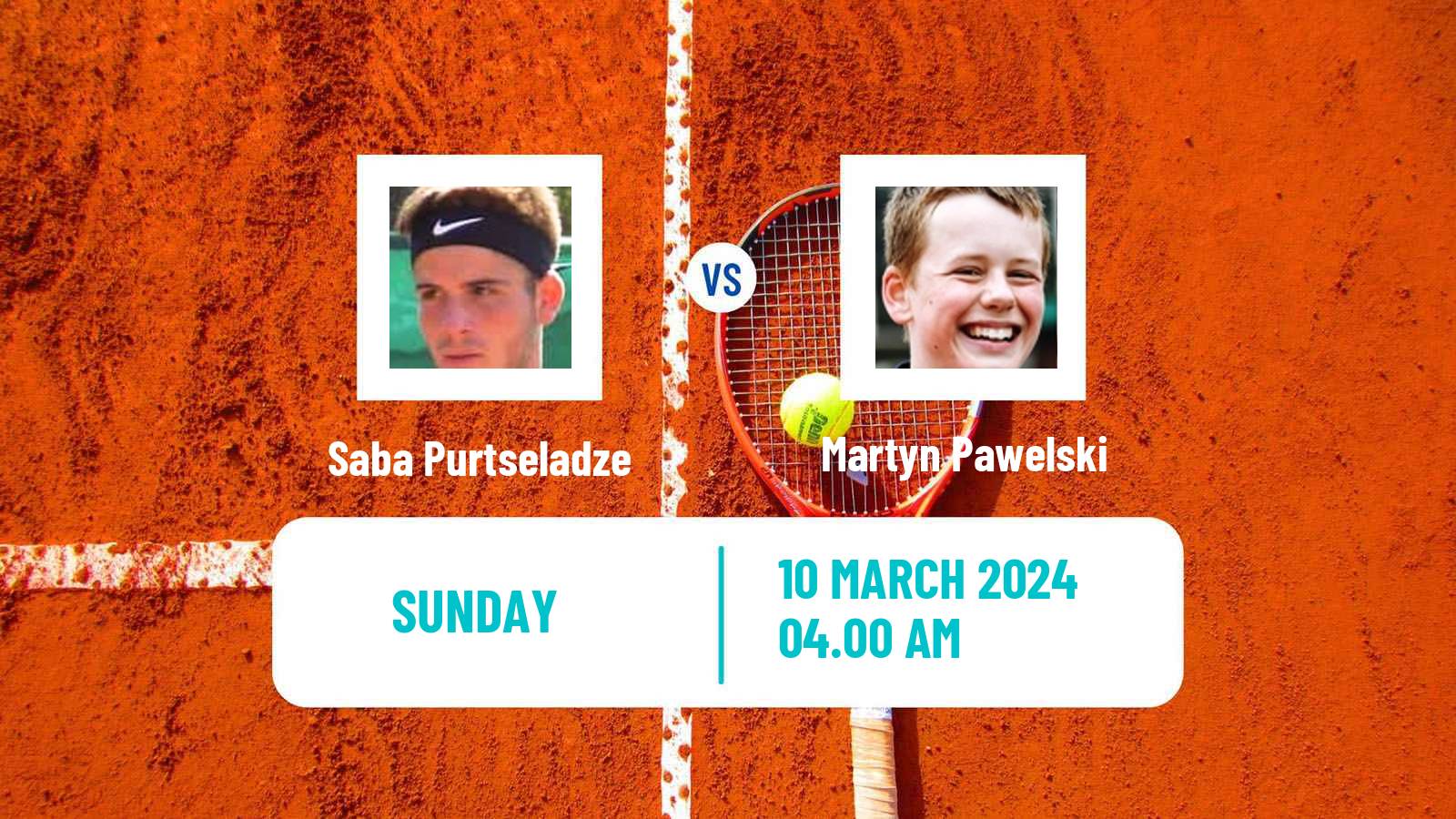 Tennis ITF M15 Sharm Elsheikh 6 Men Saba Purtseladze - Martyn Pawelski