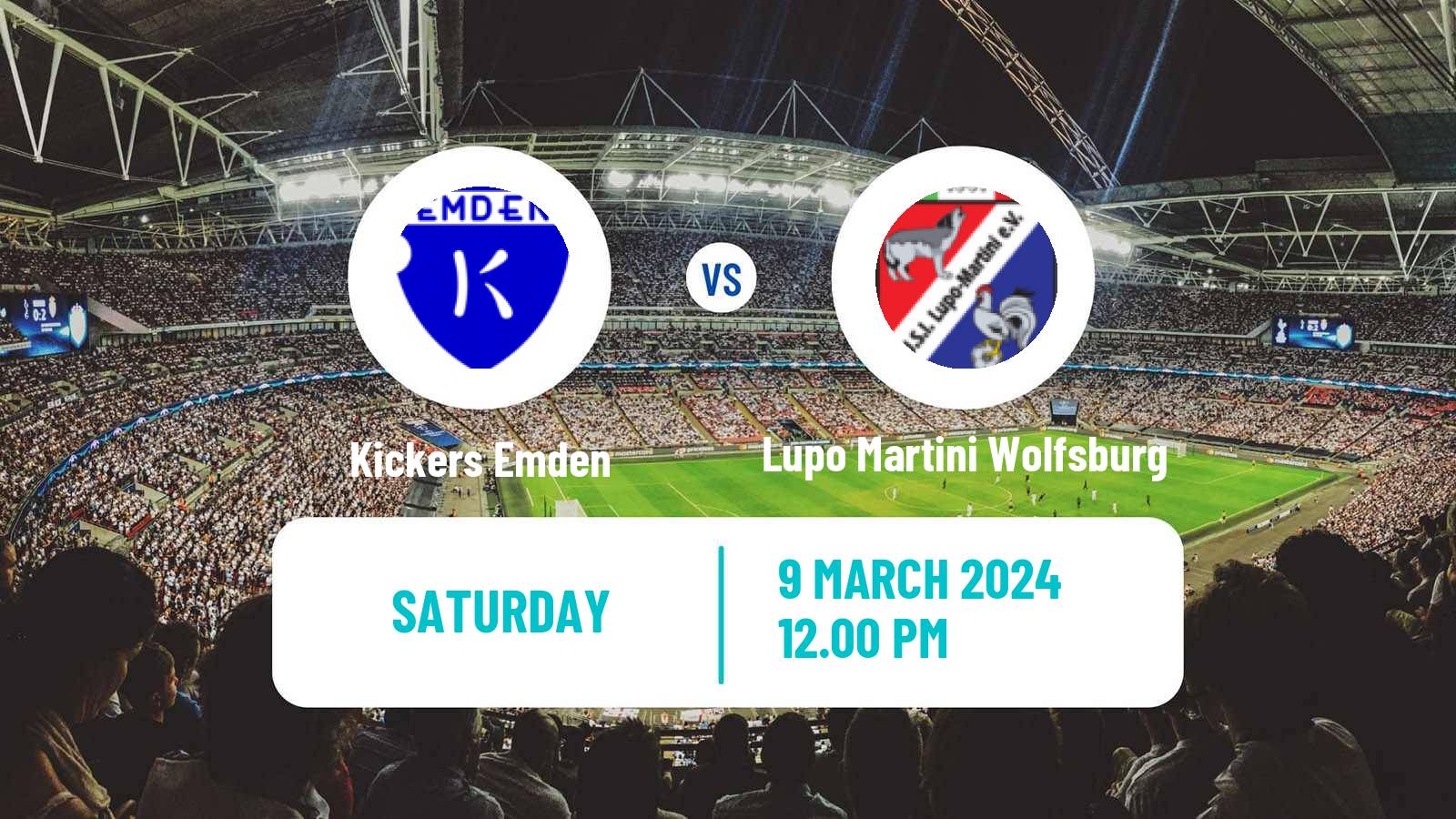 Soccer German Oberliga Niedersachsen Kickers Emden - Lupo Martini Wolfsburg