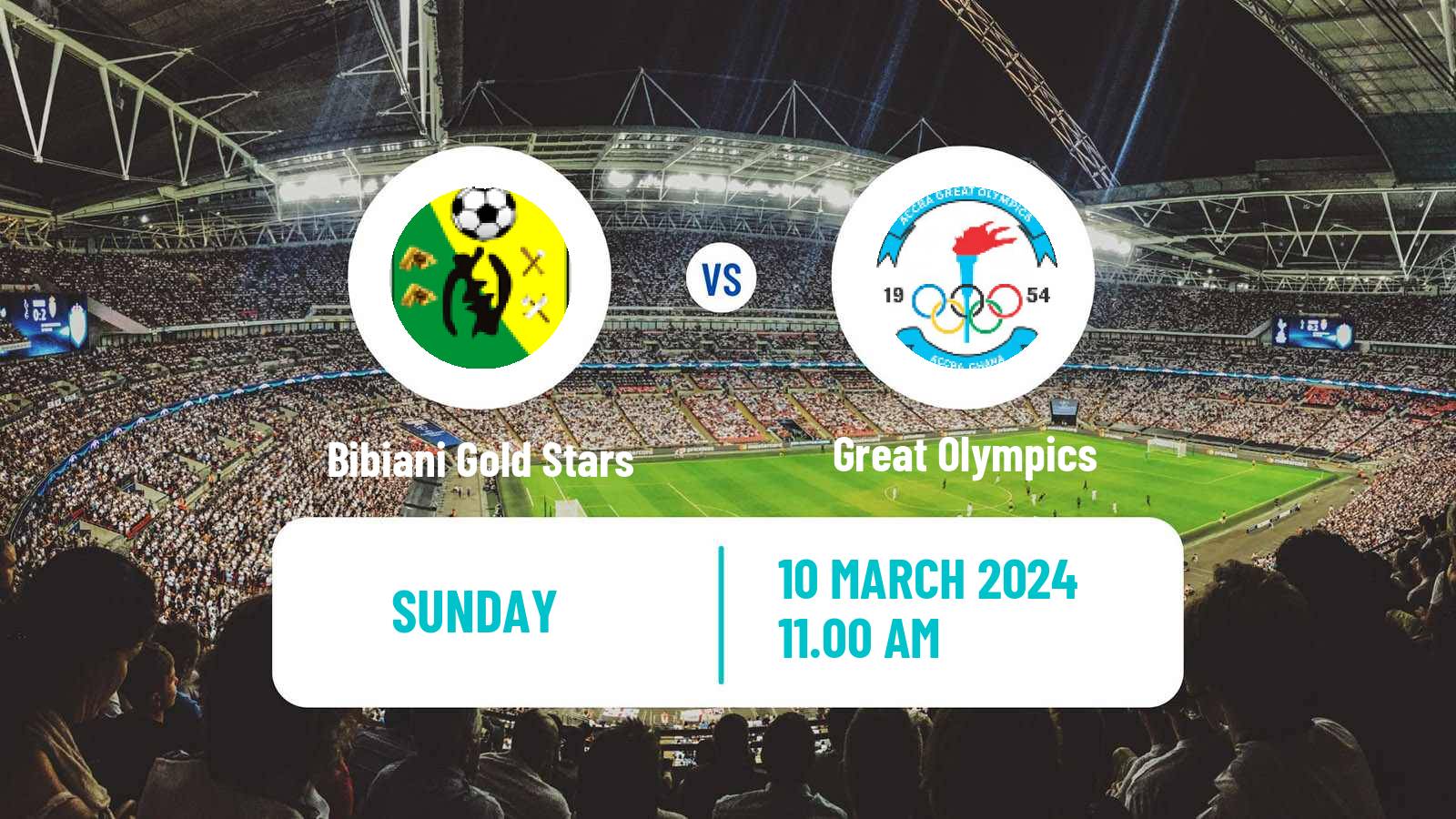 Soccer Ghanaian Premier League Bibiani Gold Stars - Great Olympics