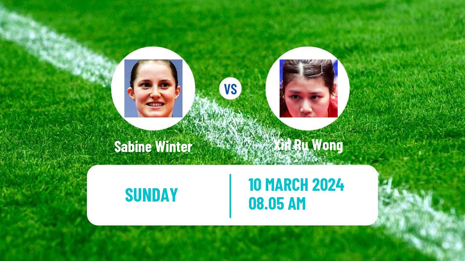 Table tennis Singapore Smash Women Sabine Winter - Xin Ru Wong