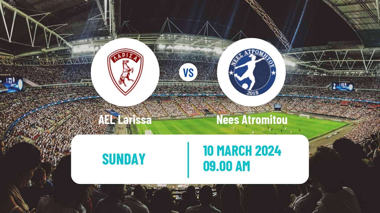 Soccer Greek Division A Women AEL Larissa - Nees Atromitou