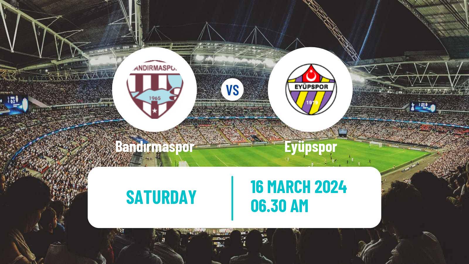 Soccer Turkish First League Bandırmaspor - Eyüpspor