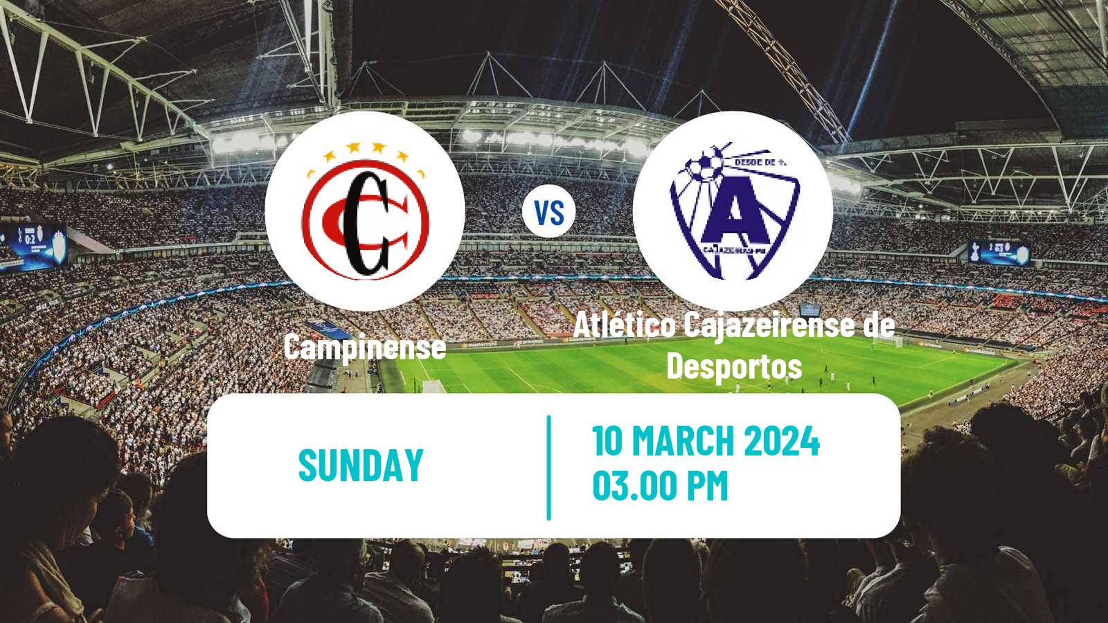 Soccer Brazilian Campeonato Paraibano Campinense - Atlético Cajazeirense de Desportos