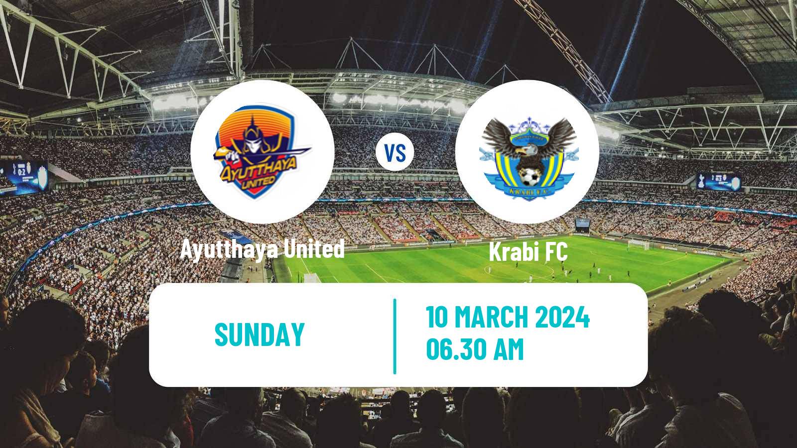 Soccer Thai League 2 Ayutthaya United - Krabi