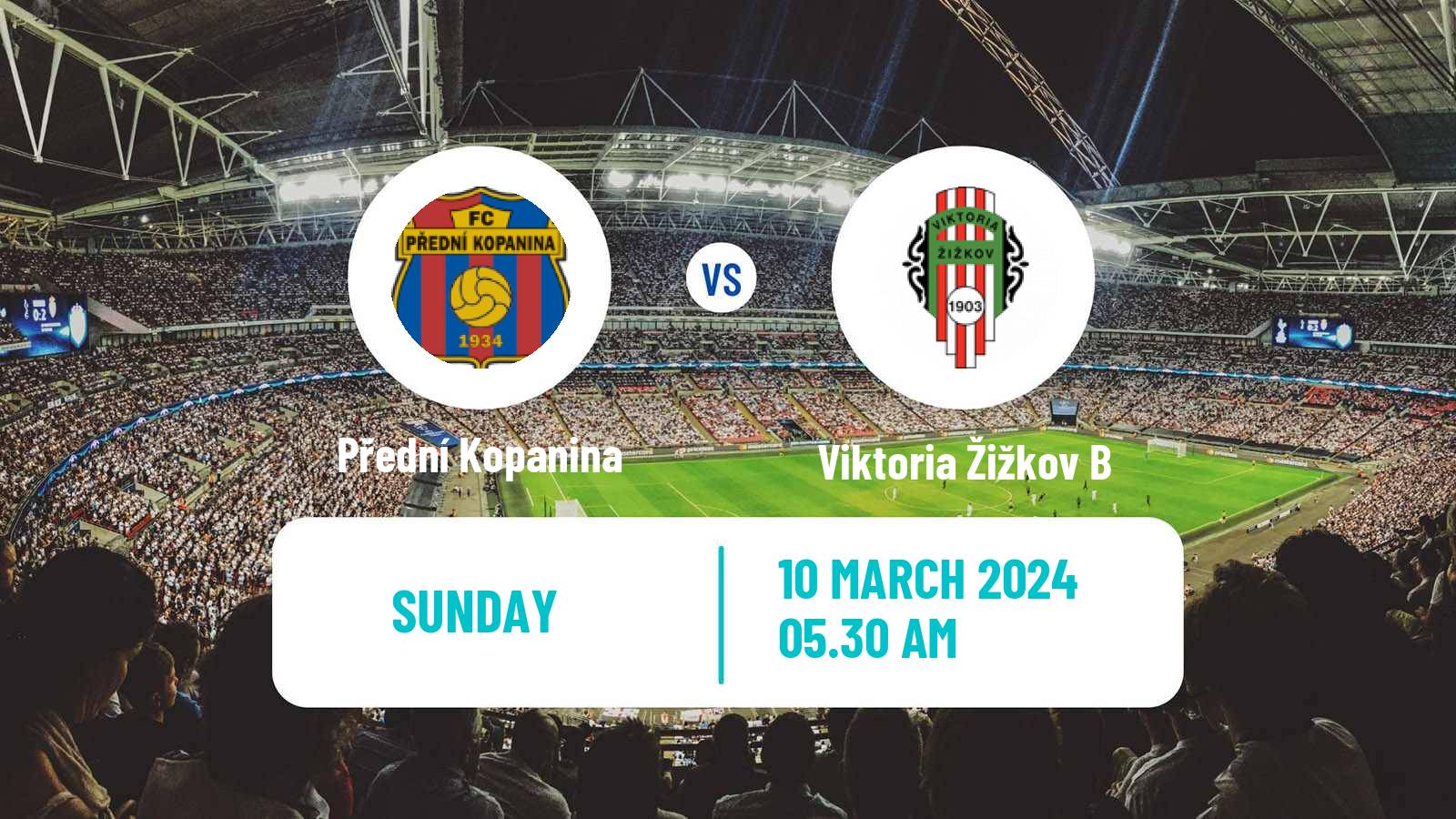 Soccer Czech Prazsky Prebor Přední Kopanina - Viktoria Žižkov B