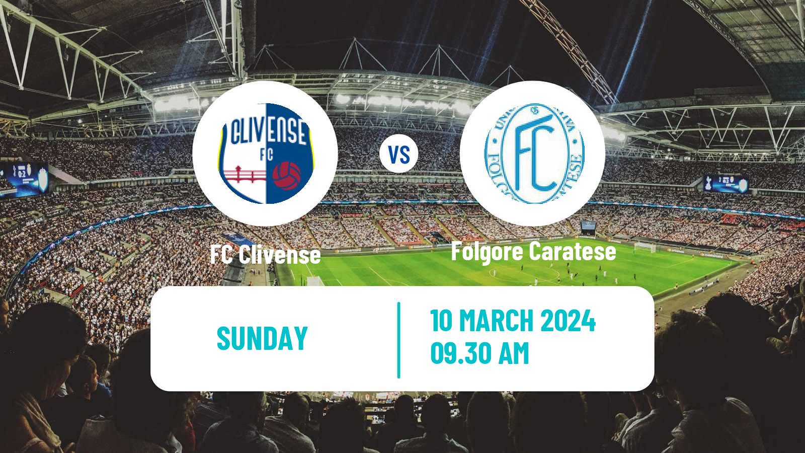 Soccer Italian Serie D - Group B Clivense - Folgore Caratese