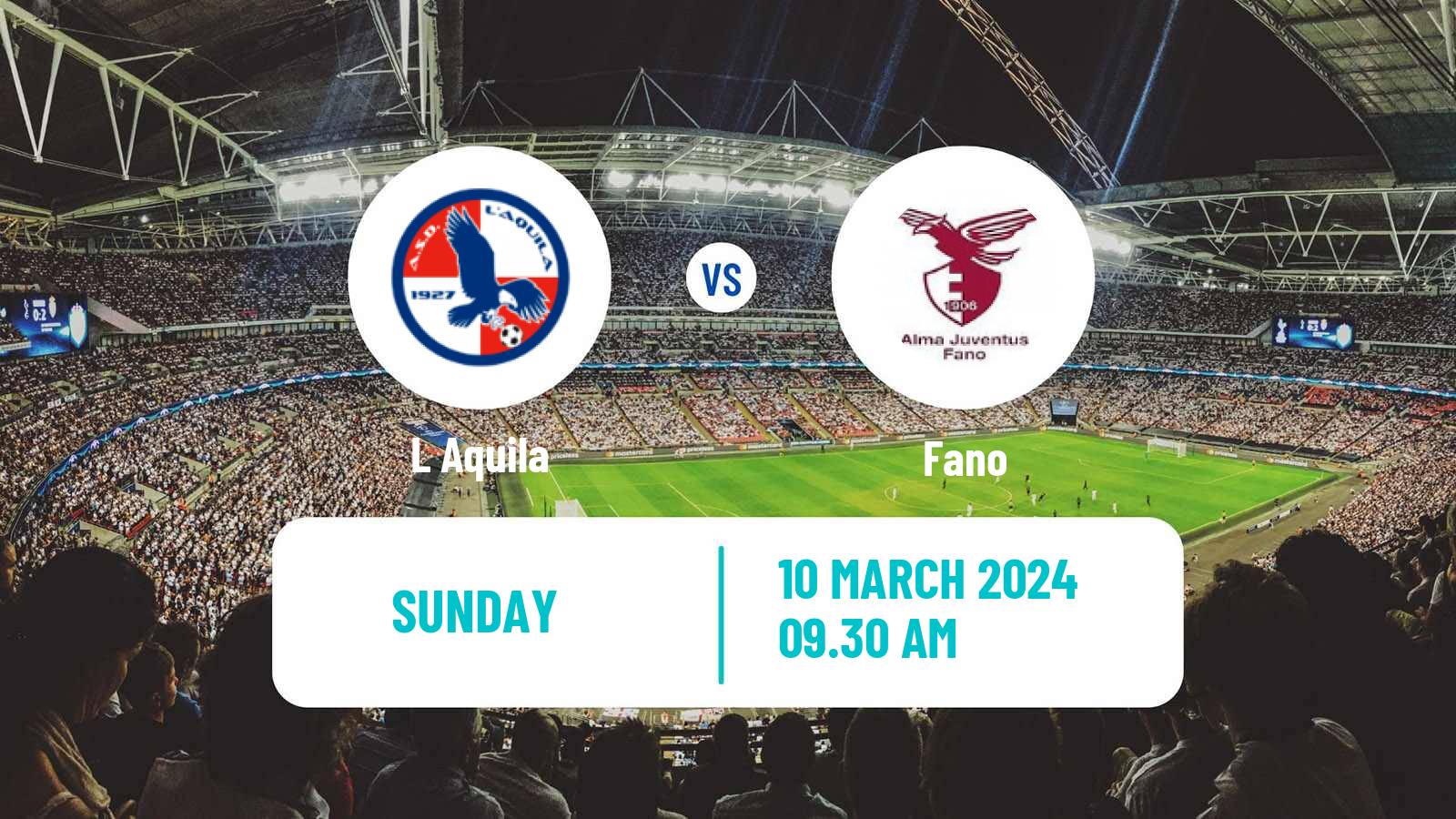 Soccer Italian Serie D - Group F L Aquila - Fano