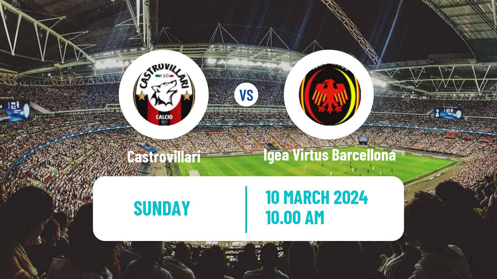 Soccer Italian Serie D - Group I Castrovillari - Igea Virtus Barcellona