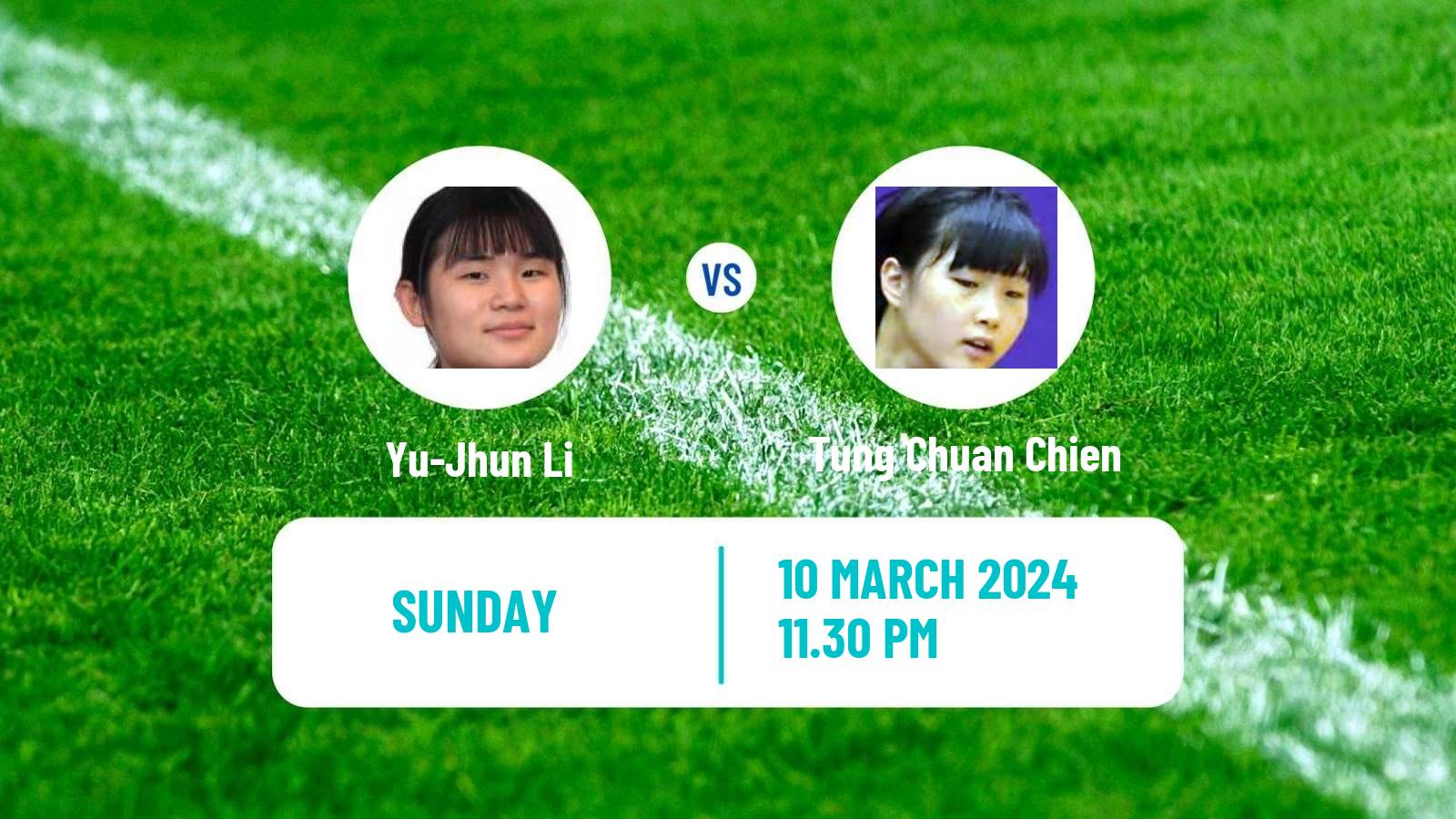 Table tennis Singapore Smash Women Yu-Jhun Li - Tung Chuan Chien