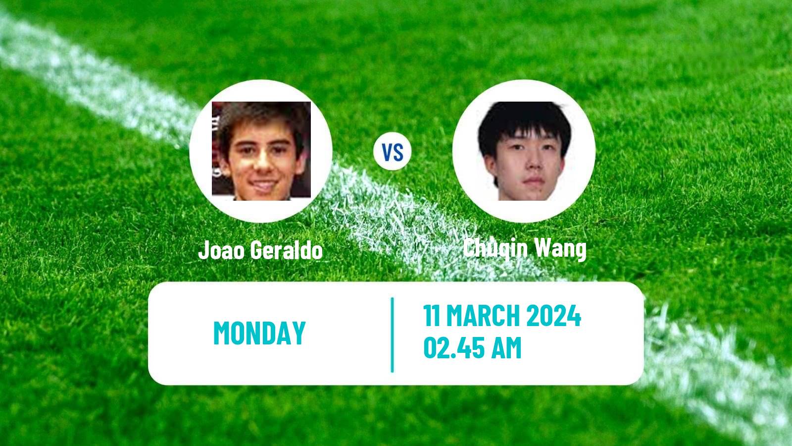 Table tennis Singapore Smash Men Joao Geraldo - Chuqin Wang