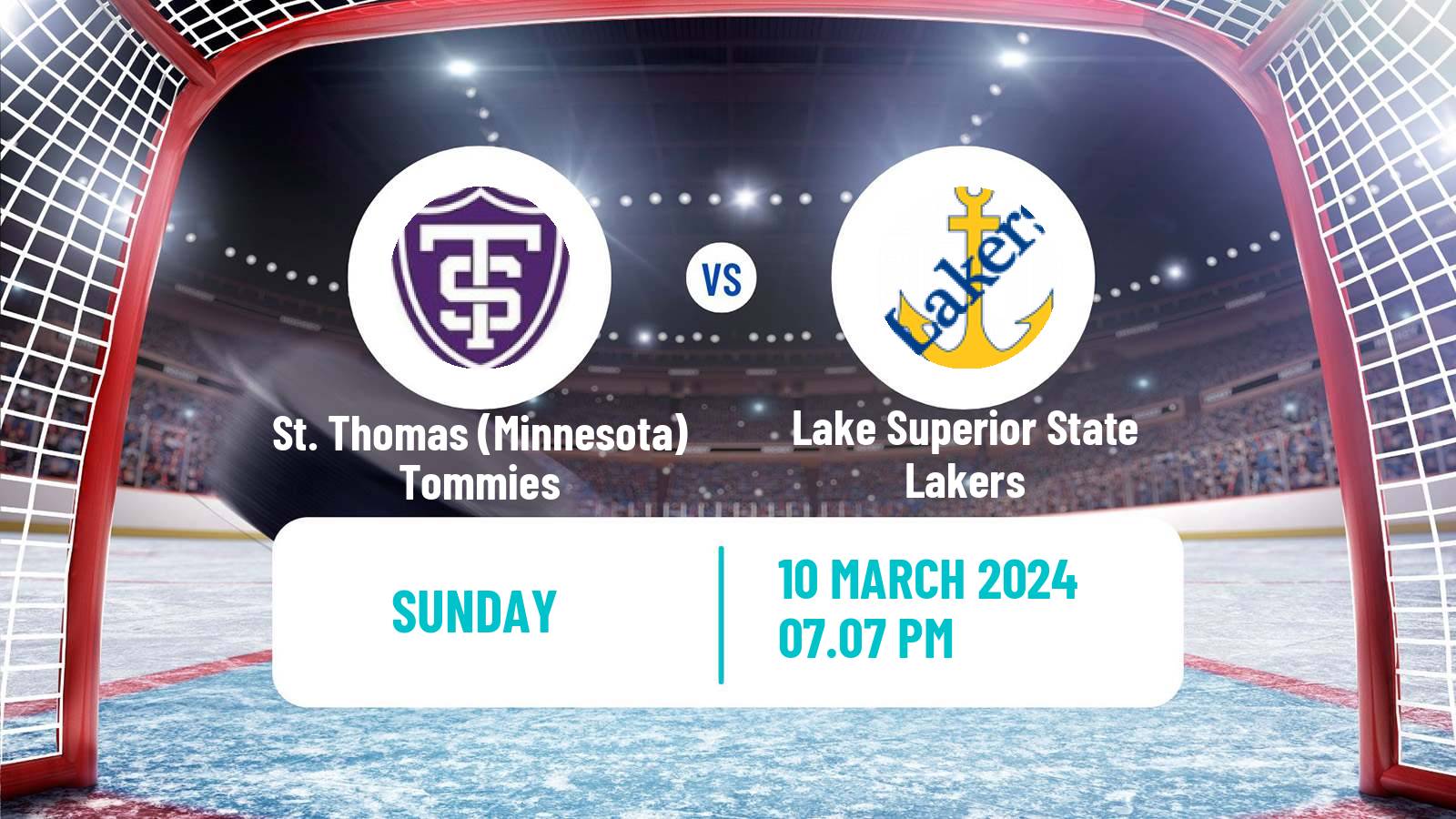 Hockey NCAA Hockey St. Thomas Minnesota Tommies - Lake Superior State Lakers