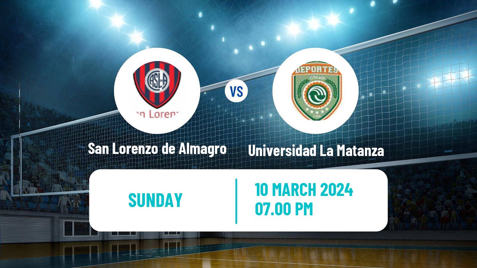 Volleyball Argentinian Liga Volleyball Women San Lorenzo de Almagro - Universidad La Matanza