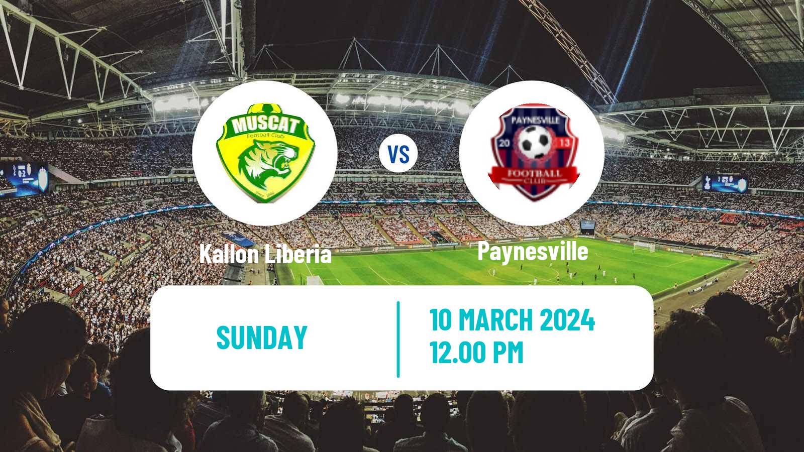 Soccer Liberian First Division Kallon Liberia - Paynesville
