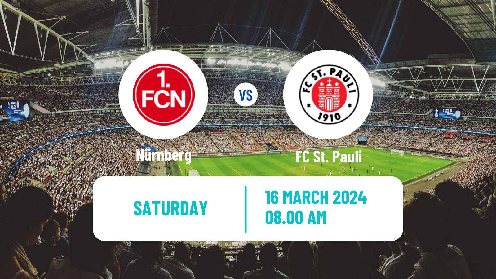Soccer German 2 Bundesliga Nürnberg - St. Pauli