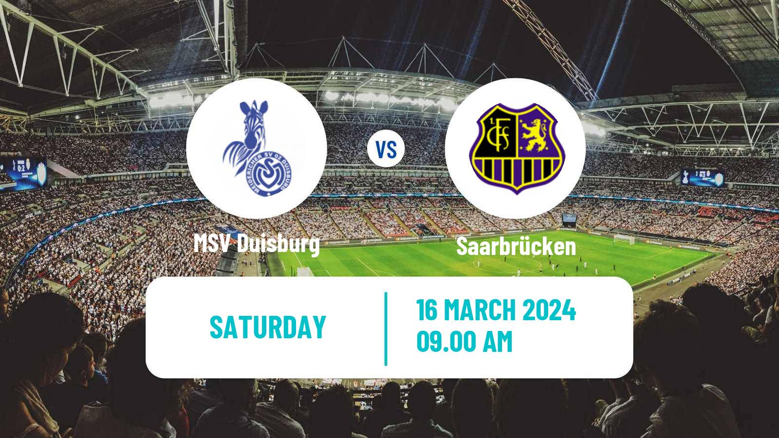 Soccer German 3 Bundesliga Duisburg - Saarbrücken