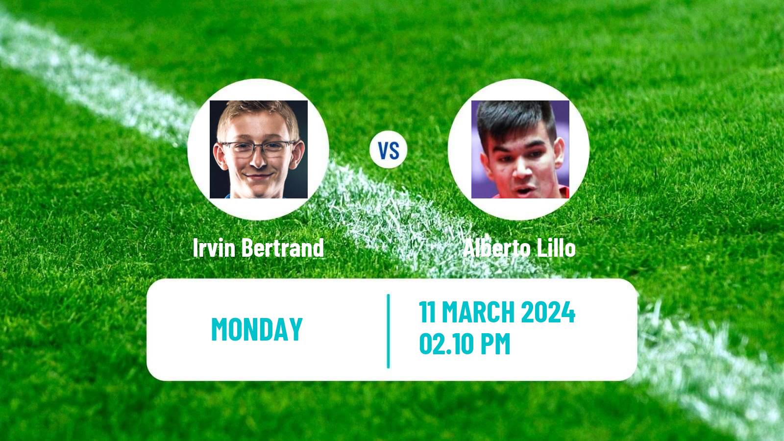 Table tennis Challenger Series Men Irvin Bertrand - Alberto Lillo