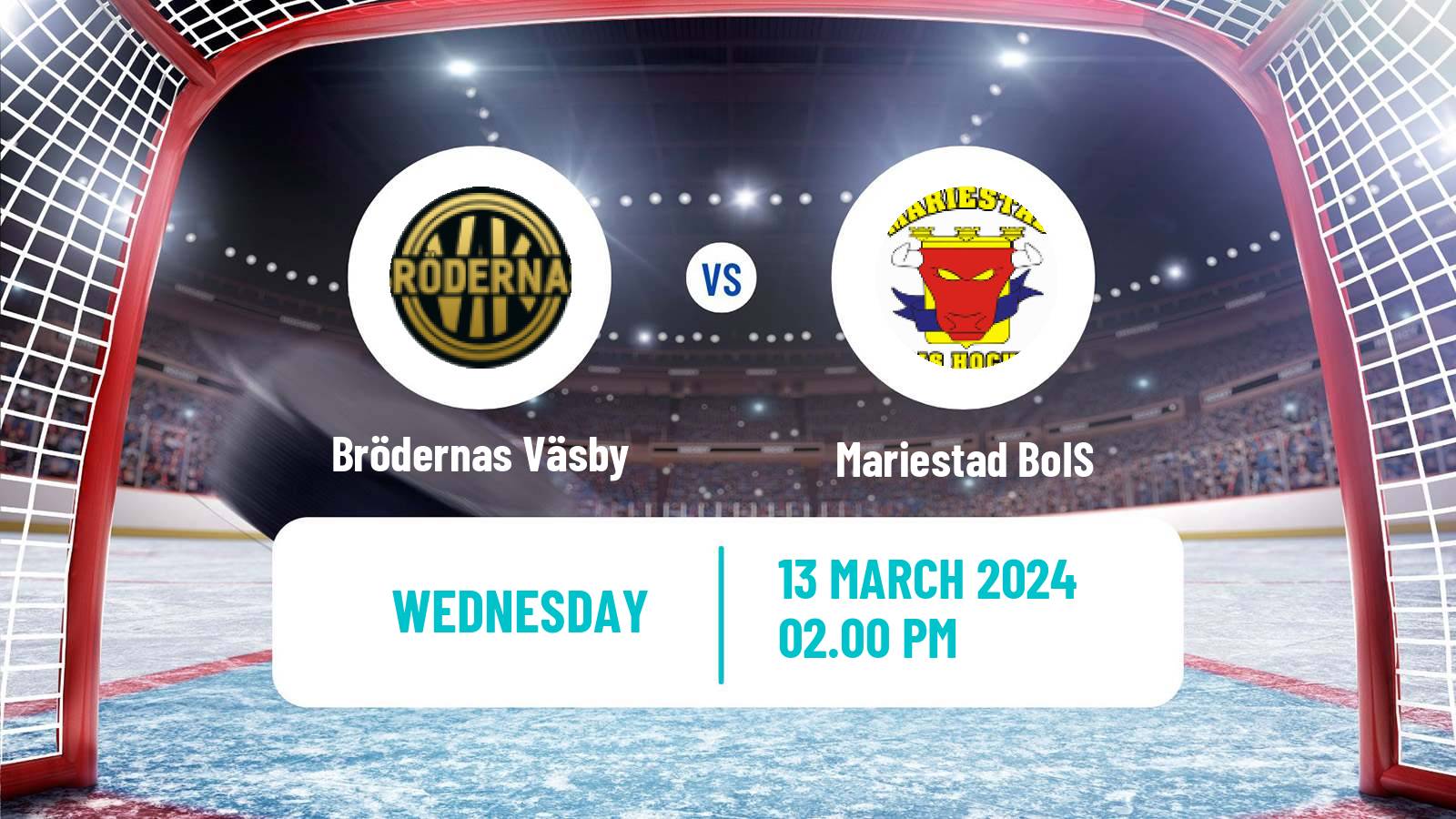 Hockey Swedish Hockey AllEttan Norra Brödernas Väsby - Mariestad BoIS