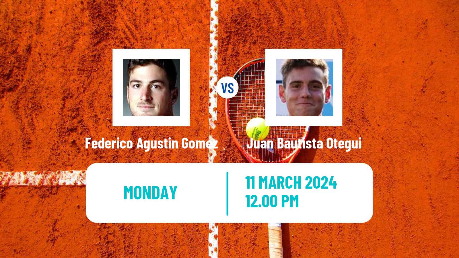 Tennis Santiago Challenger Men Federico Agustin Gomez - Juan Bautista Otegui