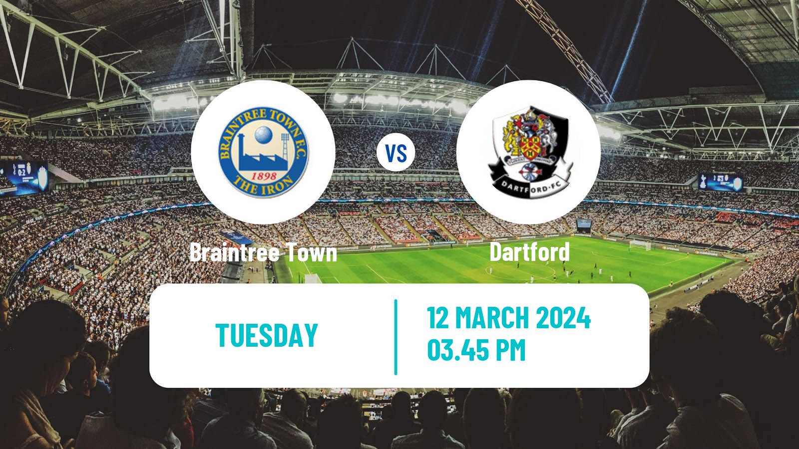 Soccer English National League South Braintree Town - Dartford