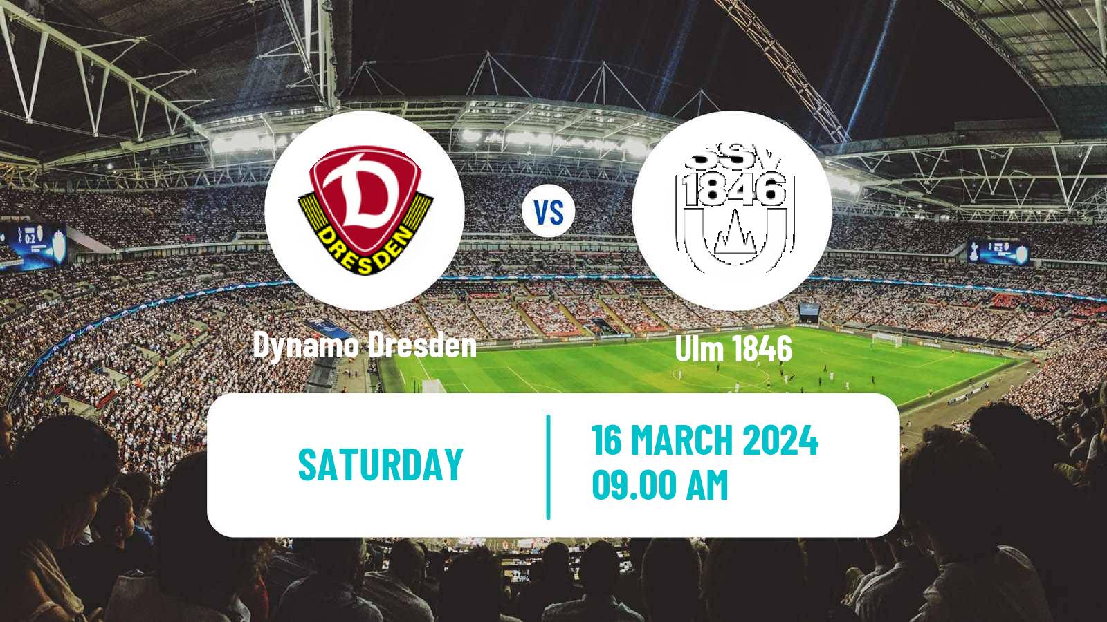 Soccer German 3 Bundesliga Dynamo Dresden - Ulm 1846