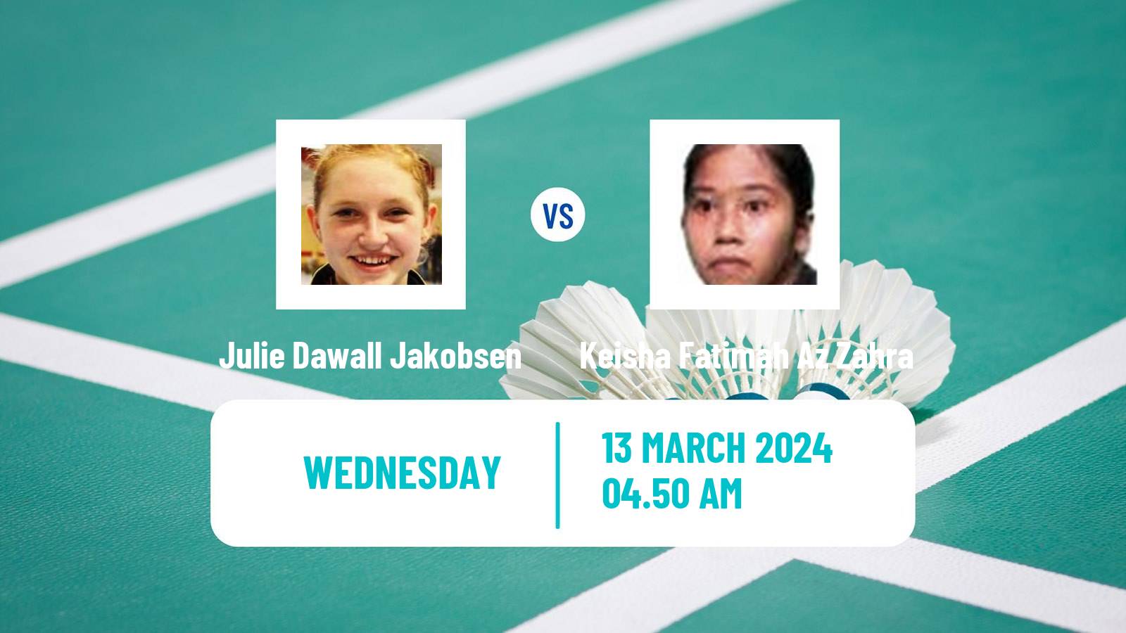 Badminton BWF World Tour Orleans Masters Women Julie Dawall Jakobsen - Keisha Fatimah Az Zahra