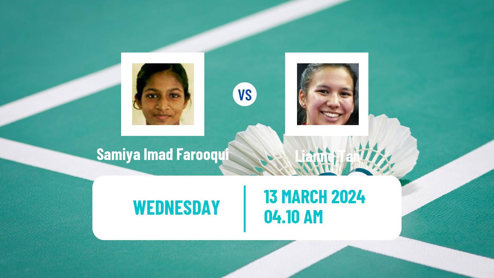 Badminton BWF World Tour Orleans Masters Women Samiya Imad Farooqui - Lianne Tan