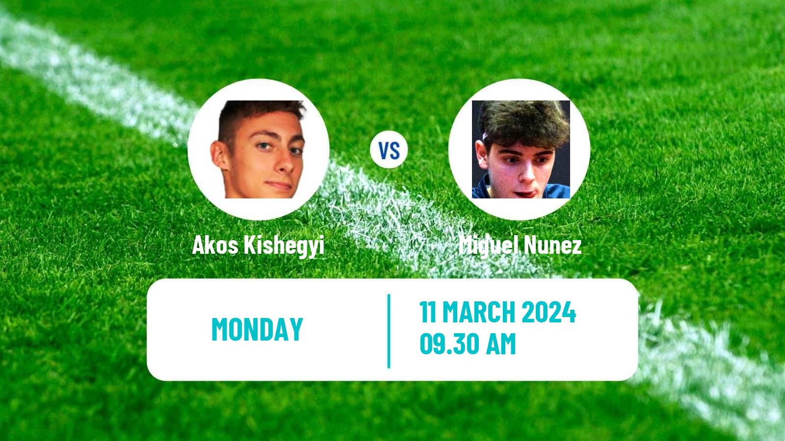 Table tennis Challenger Series Men Akos Kishegyi - Miguel Nunez