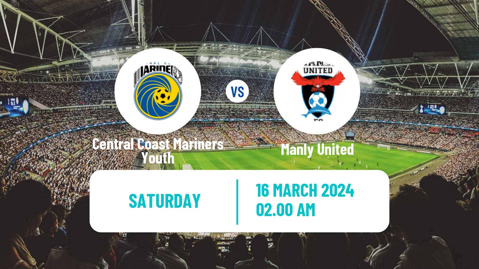 Football Australian NPL NSW Central Coast Mariners Youth - Manly United