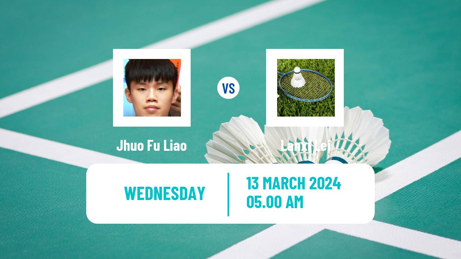 Badminton BWF World Tour Orleans Masters Men Jhuo Fu Liao - Lanxi Lei