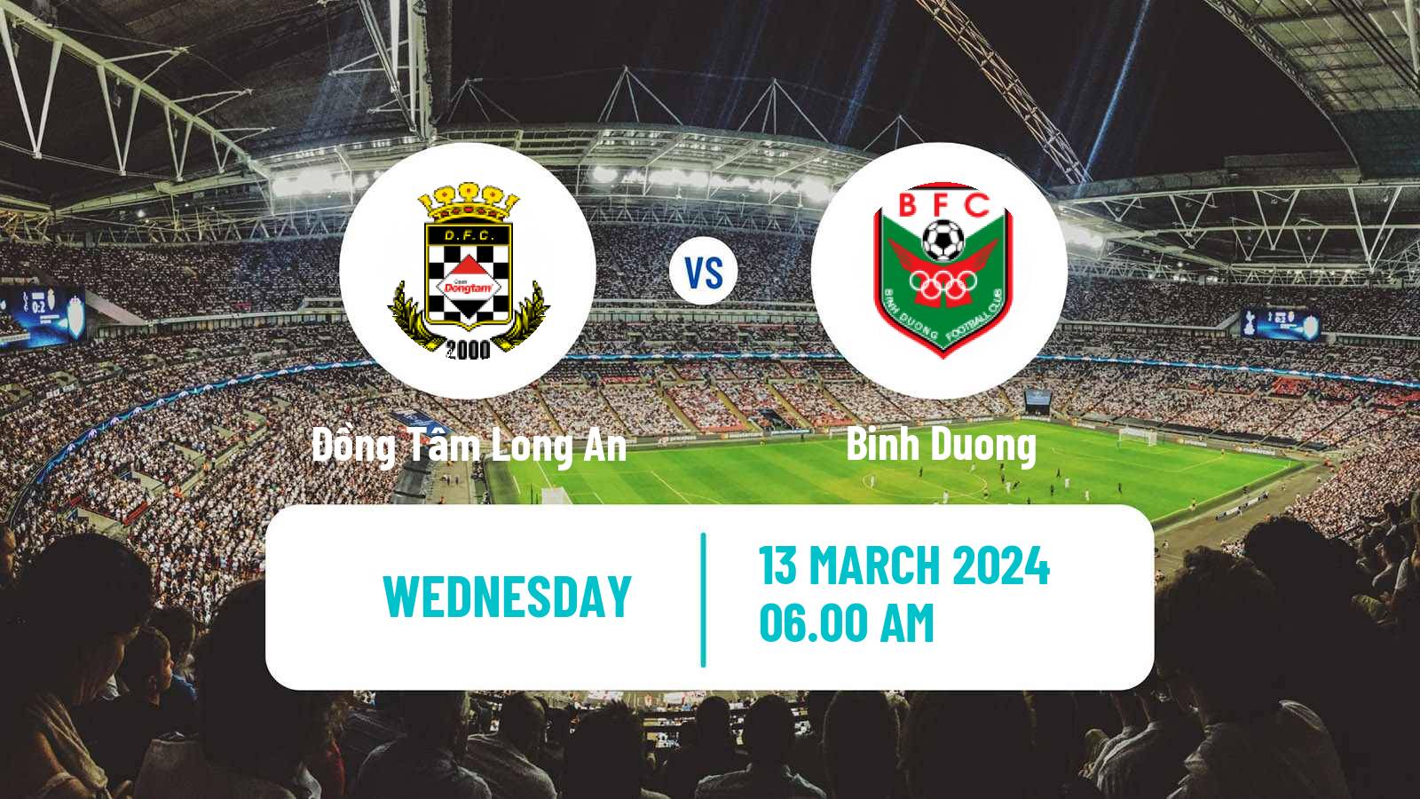 Soccer Vietnamese Cup Đồng Tâm Long An - Binh Duong