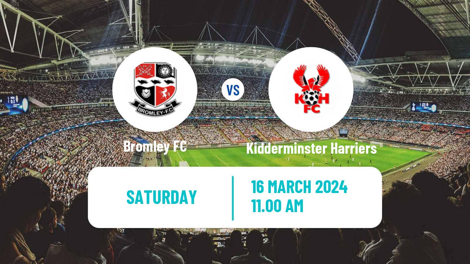 Soccer English National League Bromley - Kidderminster Harriers