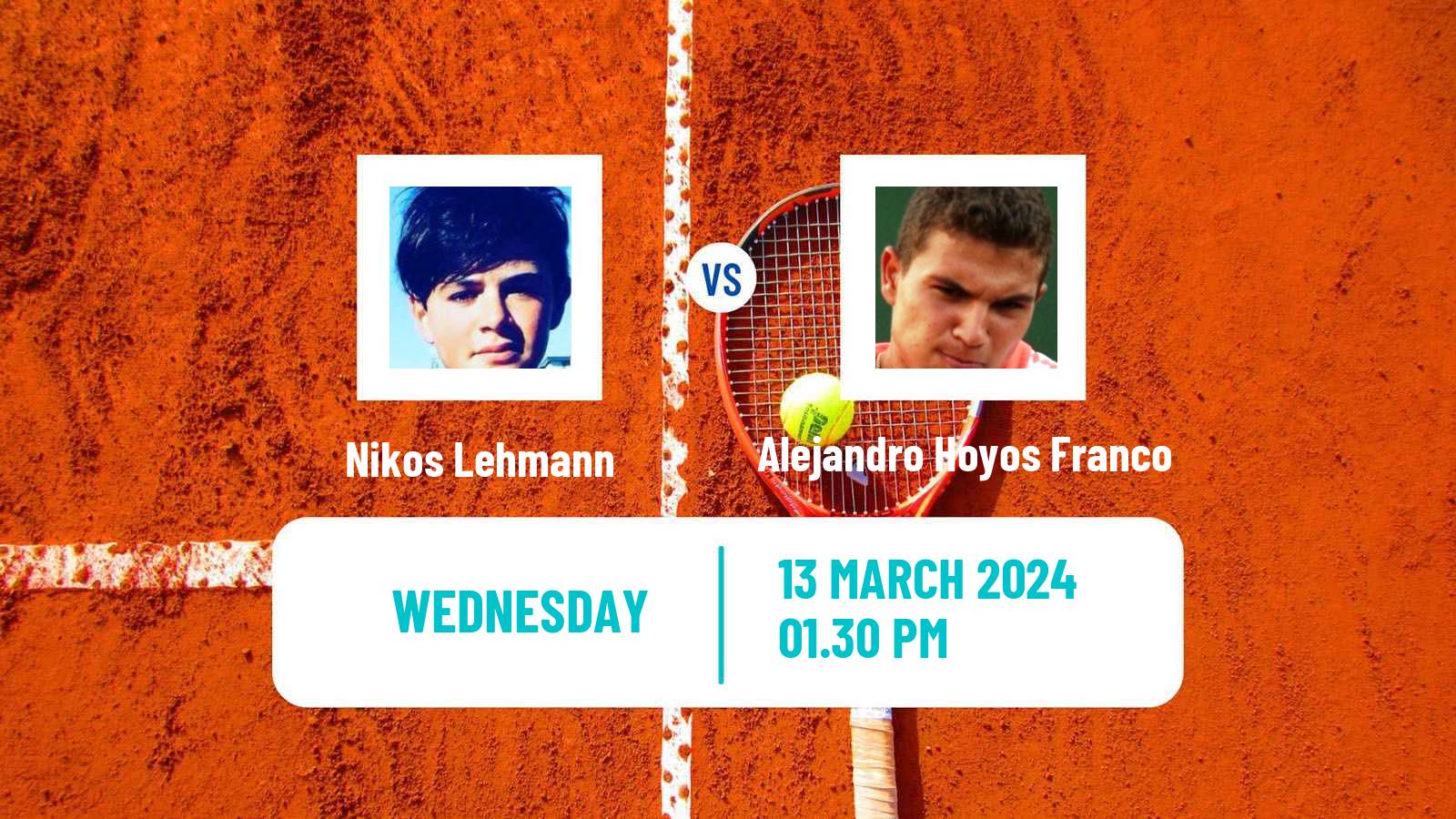 Tennis ITF M15 Punta Del Este Men Nikos Lehmann - Alejandro Hoyos Franco