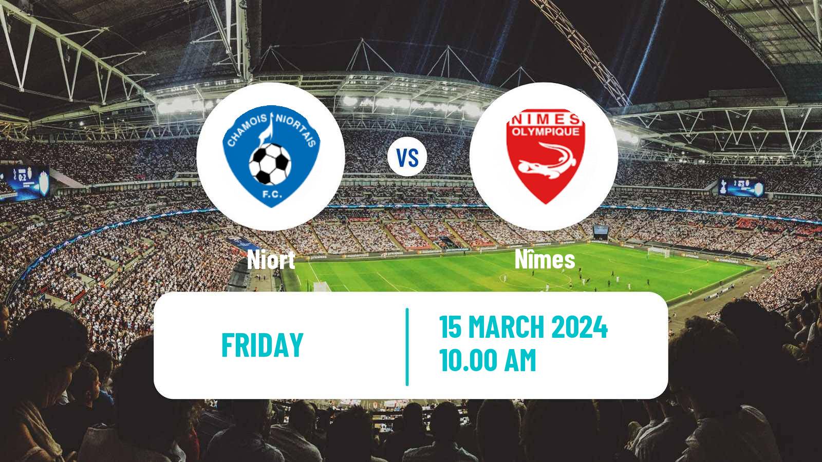 Soccer French National League Niort - Nîmes