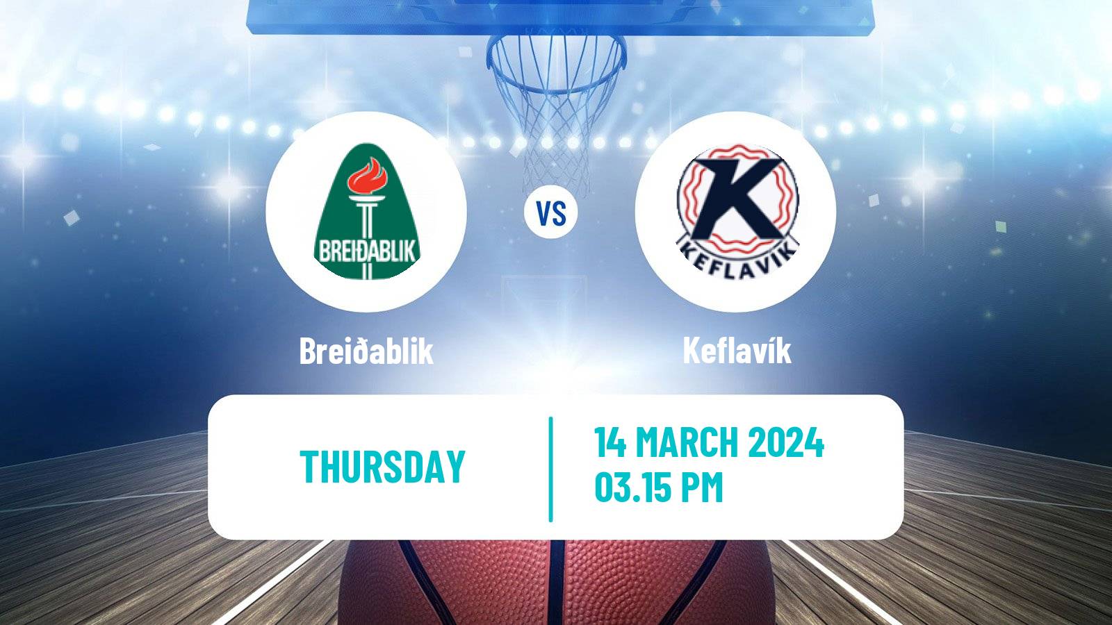 Basketball Icelandic Premier League Basketball Breiðablik - Keflavík