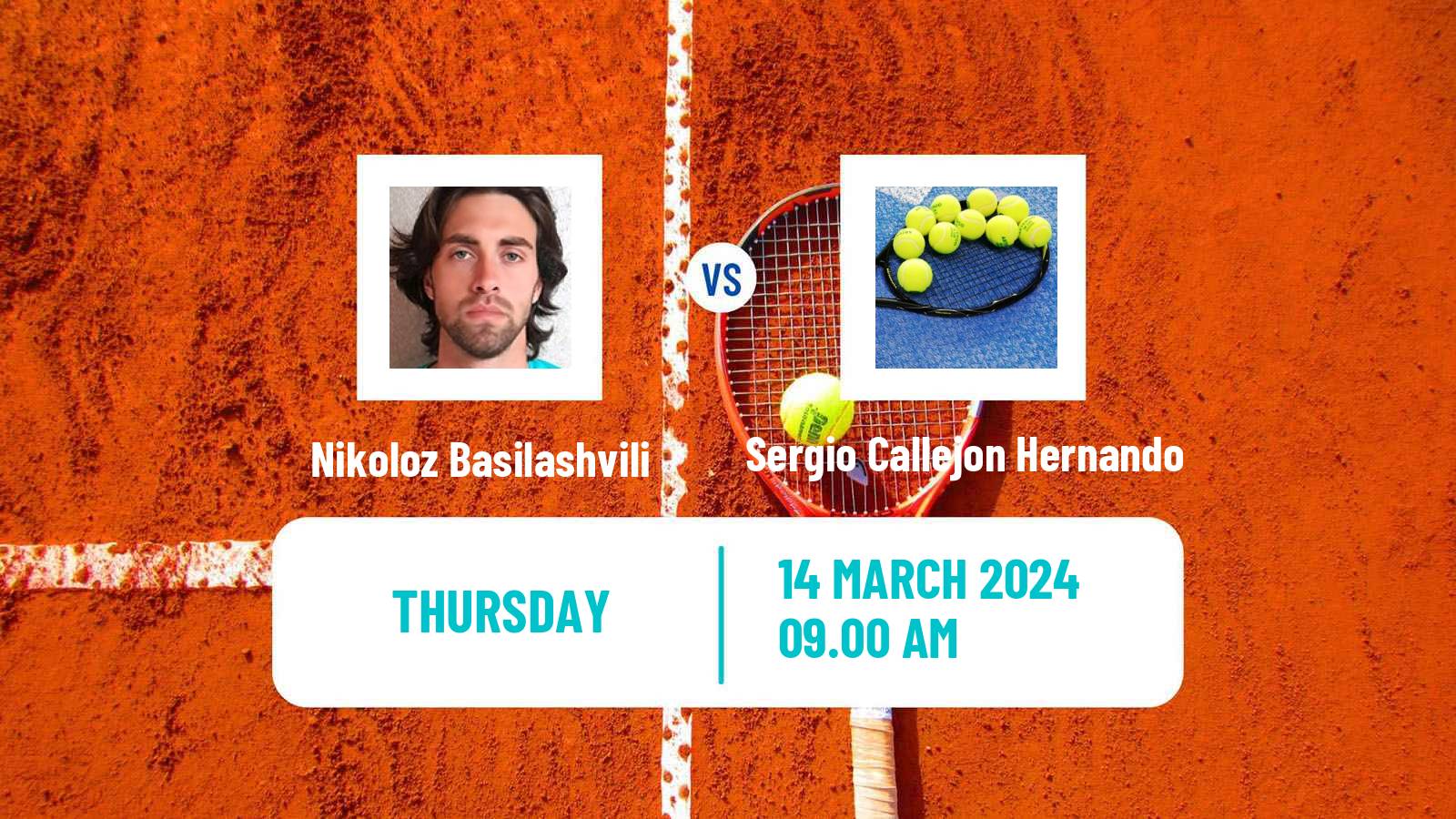 Tennis ITF M15 Les Franqueses Del Valles Men Nikoloz Basilashvili - Sergio Callejon Hernando